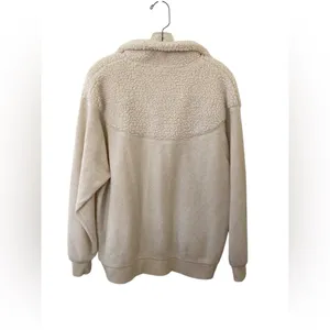 Aerie Hometown Holiday Quarter Zip Sweatshirt Size XS Sherpa Oversized Cozy thumbnail 6
