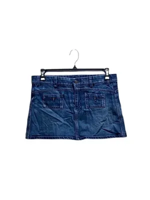 Citizens Of Humanity Birkin Micro Mini Skirt Blue Size 31 Y2K Festival Summer thumbnail 2