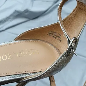 Elegant Silver Heels with REAL Fur Accent🔥🔥🔥 thumbnail 4