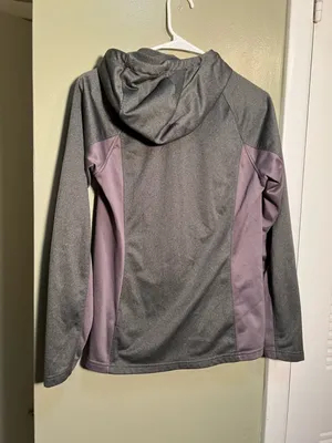 The North Face Women's Size Medium Full Zip Jacket Hoodie Dark Gray Funnel Neck thumbnail 7
