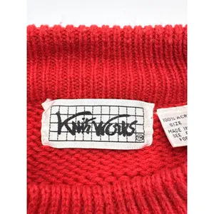 Knitworks Christmas Sweater Womens Medium Red Green Ugly Holiday Tree Vintage thumbnail 6