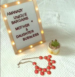 🍉 Unbranded Pink and Gold Necklace 🍉 thumbnail 1