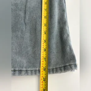 BH Grunge wide leg Baggy Jeans Red Stripes retro loose patchwork hip hop L thumbnail 7