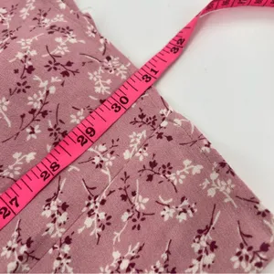 Reformation Rosalie long sleeve‎ mini dress baby’s breath pink white floral sz 6 thumbnail 8
