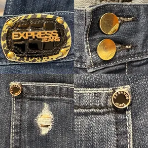 Express Stella Barely Boot Low Rise Jeans Distressed Y2K Indie Sleaze thumbnail 5