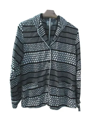 Kate Spade Pajama Top Size M Black Polka Dot Button Down Sleepwear‎ Loungewear thumbnail 1