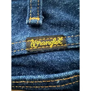 Vintage USA Made Wrangler Dark Wash High Rise Jeans - Size 12 x 32 (13MWZMR) thumbnail 6