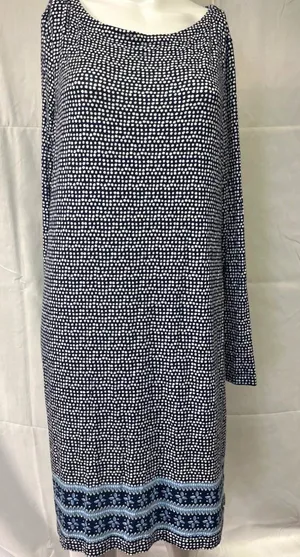 Vineyard Vine Women's Blue Dotted/Dress Shift Sz M SKU 4105 thumbnail 1