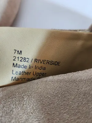 Coldwater Creek Riverside Taupe Suede Square Toe Flats Size 7 thumbnail 7