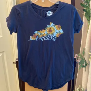 M Kentucky tshirt top with sunflowers thumbnail 1