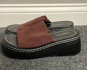 Chadwicks Brown Platform Y2K 90s Womens Size 10 Wide thumbnail 1