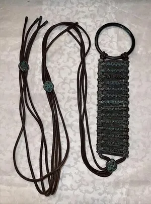 Womens Green Copper Like Belt‎ String Closure Tie Around thumbnail 1