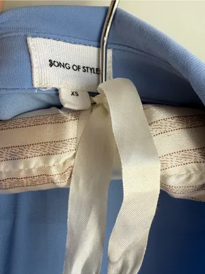 Song Of style Light Blue Button-Front Midi Dress Francine Midi Dress xs thumbnail 6