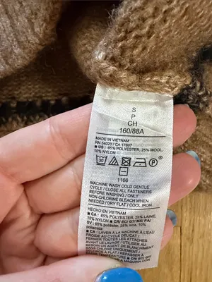 Old Navy Wool Blend Horse Western Cardigan Sz S thumbnail 6