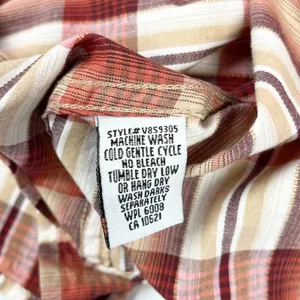 B&D Panhandle Slim Women Western Shirt Large‎ Plaid Pearl Snap Cowgirl Rodeo Y2K thumbnail 9