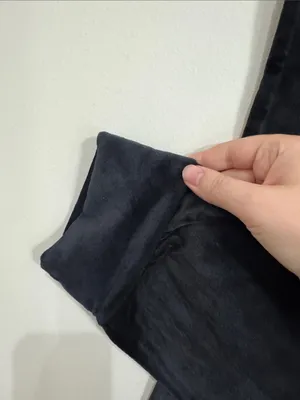 Z Supply Black Mid-Rise Velour Joggers size M flaw no drawstrings thumbnail 7