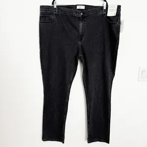 Abercrombie Jeans Size 24 Black Denim Split Hem‎ High Rise Skinny Pants Capsule thumbnail 3