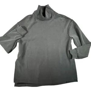 Lululemon Softstreme Funnel-Neck Long Line Pullover Top Gray Women L XL Smooth thumbnail 2
