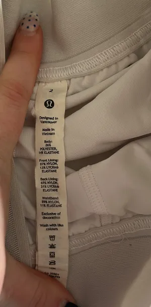 Lululemon White Tennis Skirt thumbnail 2