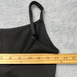 Qinsen Jumpsuit Sleeveless Flare‎ Leg Black Nylon Spandex One Piece Romper thumbnail 7