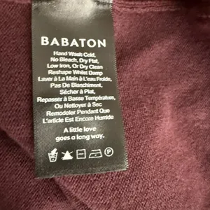 Babaton Merino Wool Long Sleeve Front Tie Sweater‎ thumbnail 4