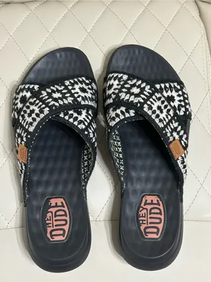 Hey Dude Christi Slide Cottage Crochet Sandals size 8 thumbnail 11