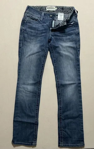 Ariat Classic Medium Blue Straight-Leg Jeans thumbnail 1
