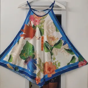 Zara Floral Scarf Tops. NWT. LARGE. thumbnail 3
