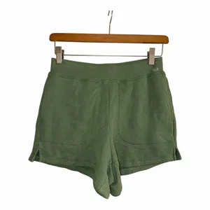 ✨Madewell MWL Airyterry Stitched-Pocket Hthr Versailles Green Sz XS Sweatshorts✨ thumbnail 5