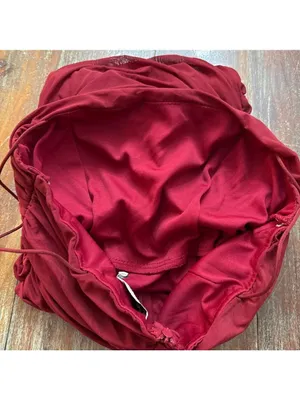 Princess Polly Deep Red Ruched Mini Dress US Size 8 thumbnail 8