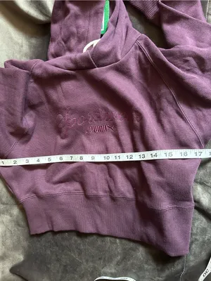 PUMA Classics+ Relaxed Cropped Hoodie collection XS Relaxed fit 100% cotton thumbnail 2