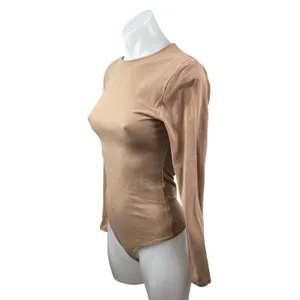 Abercrombie & Fitch Soft Matte Seamless Long Sleeve Crew Neck Bodysuit Top Sz S thumbnail 3