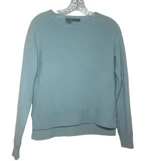 360 Cashmere Light Blue Crewneck Raglan Sweater XS Pure Cashmere cozy minimal thumbnail 1