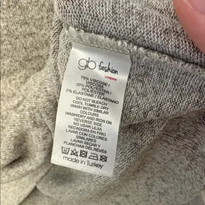 A New Day Cropped Button-Front Polo Sweater - Grey thumbnail 3