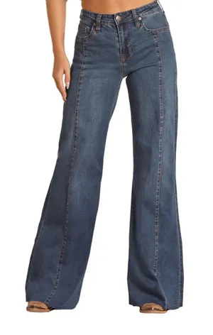 Rock n Roll Denim wide leg jeans thumbnail 1