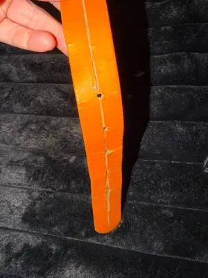 Hand Beaded Orange Leather Bohemian Southwestern Belt 36in thumbnail 5