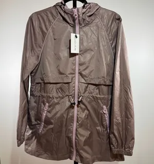 Noize Shiloh Mauve Windbreaker Rain Utility Jacket Pink Trim Size Small S thumbnail 1