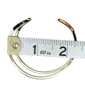 Victorias Secret Gold Tone Crystal Geometric Double Band Cuff Bracelet‎ thumbnail 9