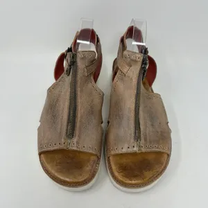 Bed Stu Clancy Buckle Platform Sandals Women's Size 10 Brown Leather Boho Rustic thumbnail 5