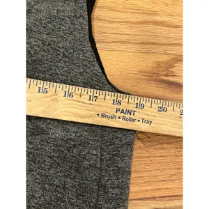 Lauren Ralph‎ Lauren Women Vest Size Medium Patch Gray Grey Zip Front Collar thumbnail 8