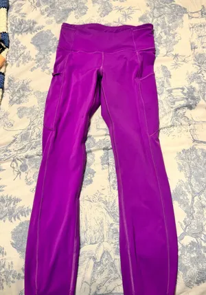 Purple Lululemon Leggings Cropped thumbnail 1