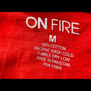 On Fire women's cutoff T-shirt medium rr thumbnail 3