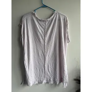 We The Free Free People Women Lavender Oversized Slub Knit Raw Hem Tee Small‎ thumbnail 3