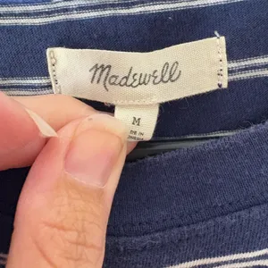 Madewell‎ Striped Cotton T-Shirt Dress Size Medium thumbnail 2