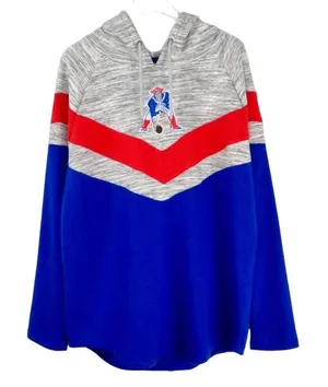 NFL Team Apparel Women's New England Patriots Football Hoodie Sweatshirt Medium thumbnail 1