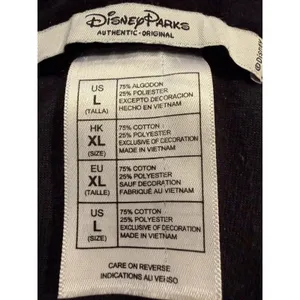Disney Parks Mickey Mouse Velour Hoodie Black Rhinestone Y2K Women L thumbnail 12