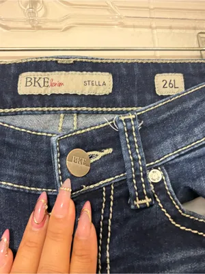 BKE Stella Skinny Jeans Women’s 26L Dark Wash Stretch Mid Rise Denim thumbnail 8