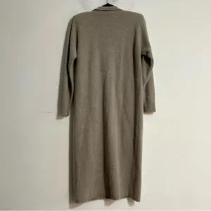 Vintage J.H. Collectibles Lambswool Angora Button Down Sweater Dress Neutral thumbnail 7