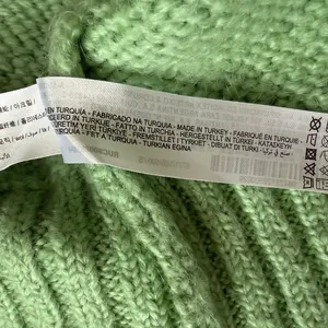 Zara Knit Sweater Open Front Long Sleeve Cardigan Size Small Green thumbnail 5