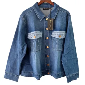 DG2 by Diane‎ Gilman Women's Stretch Denim Embroidered Jacket Indigo 2xl thumbnail 3
